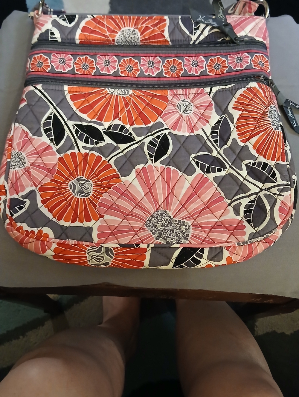 Vera Bradley Cherry Blossom Pattern Purse.